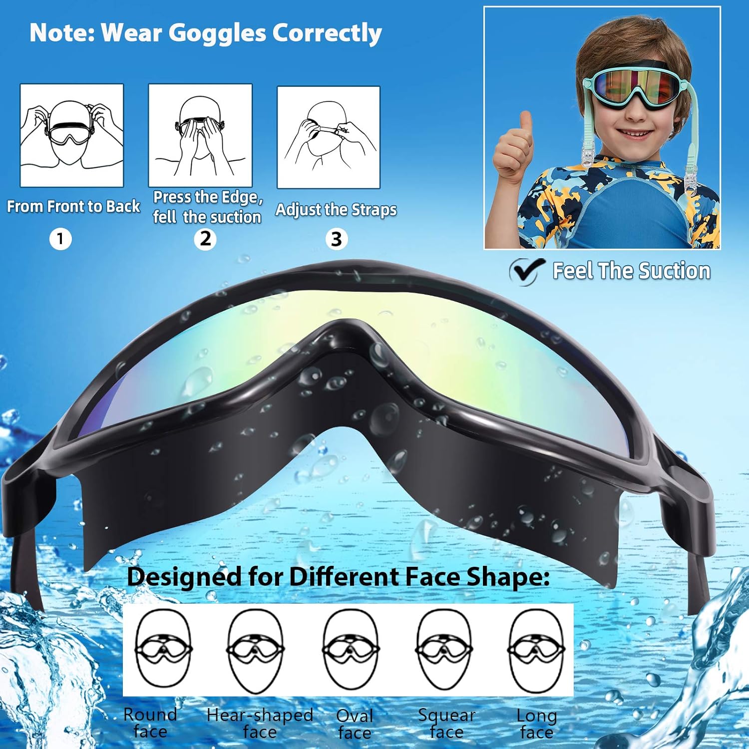 Seago Swim Goggles for All