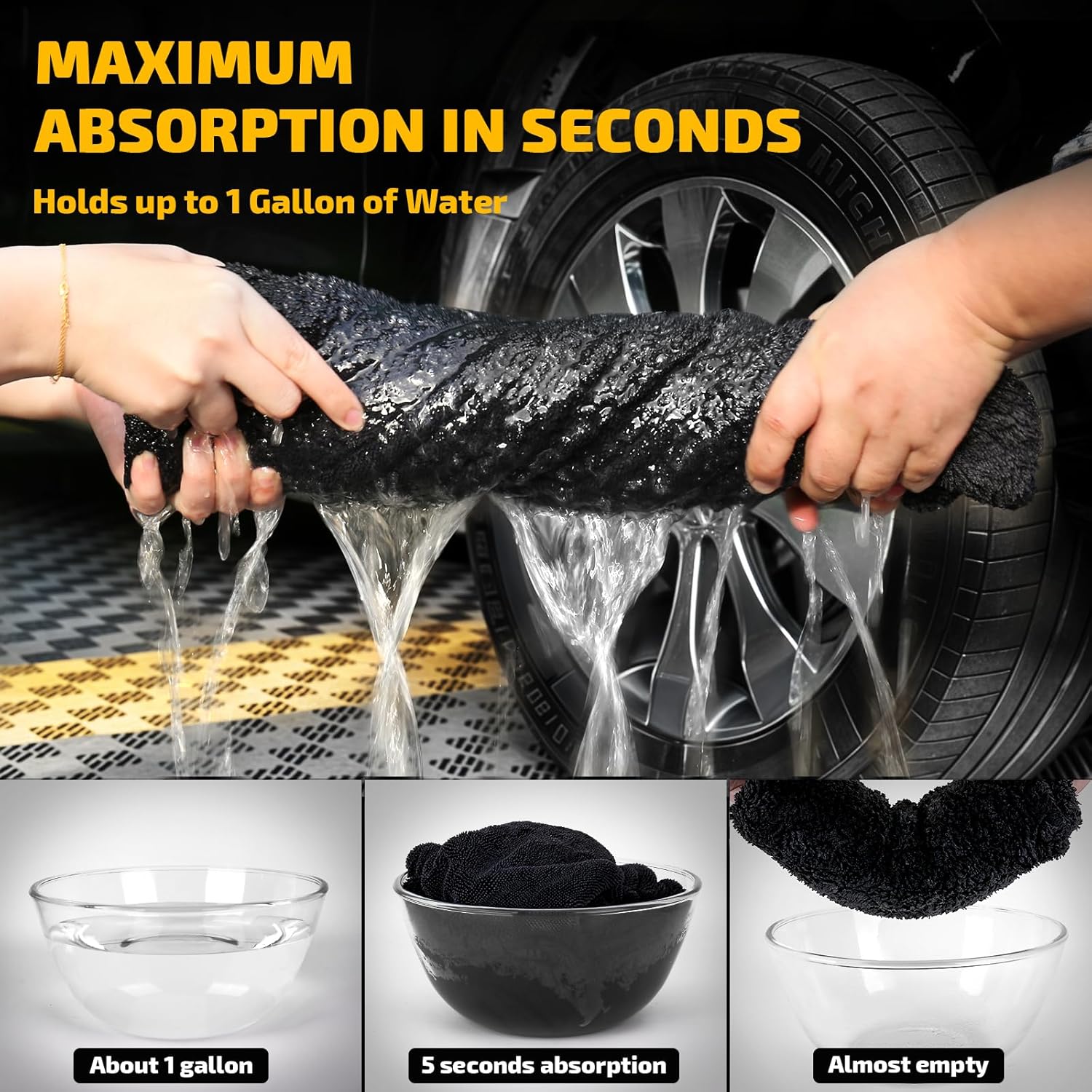 Super Absorbent Car Towels Duo
